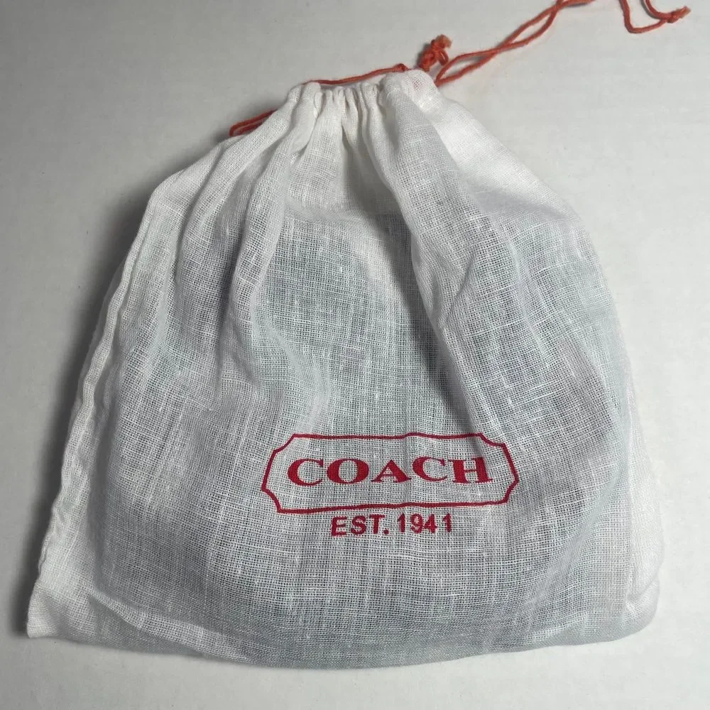 NWOT Coach signature black/white 100% silk zebra print scarf PRICE FIRM - Picture 10 of 10